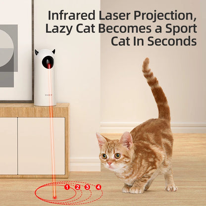 Interactive Smart LED Laser Cat Toy - Automatic Handheld Electronic Teaser for Indoor Pets