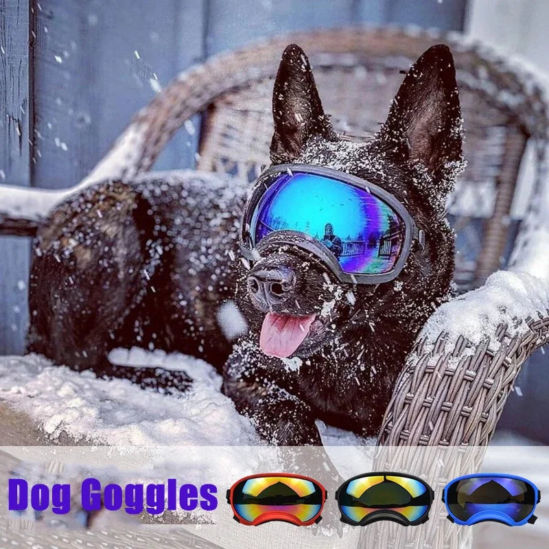 Adjustable Dog Goggles - Protective Sunglasses for Small, Medium, and Large Dogs, Ideal for Outdoor Activities and Eye Protection