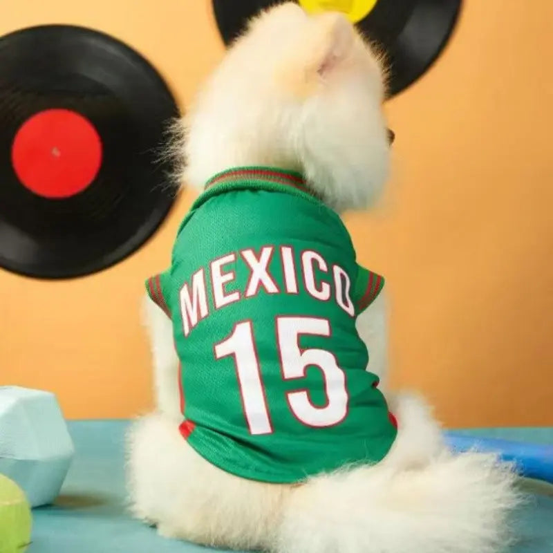 Breathable Basketball Jersey for Dogs - Summer Comfort Apparel for Small to Medium Breeds, Stylish Active Wear for Pets
